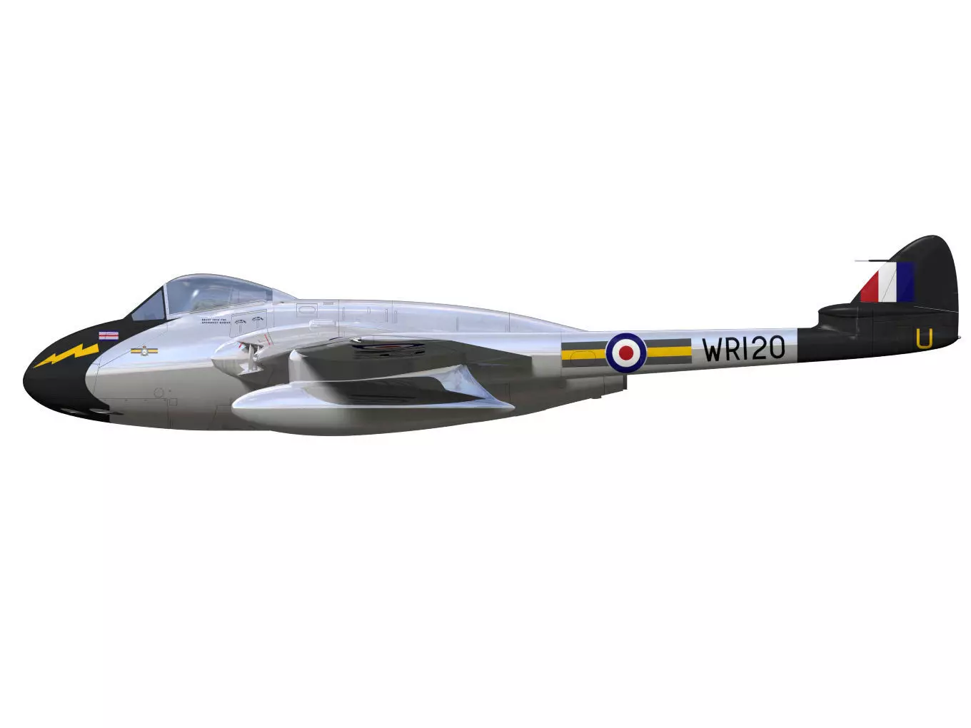 de Havilland DH100 Vampire FB Mk5 3D model_8