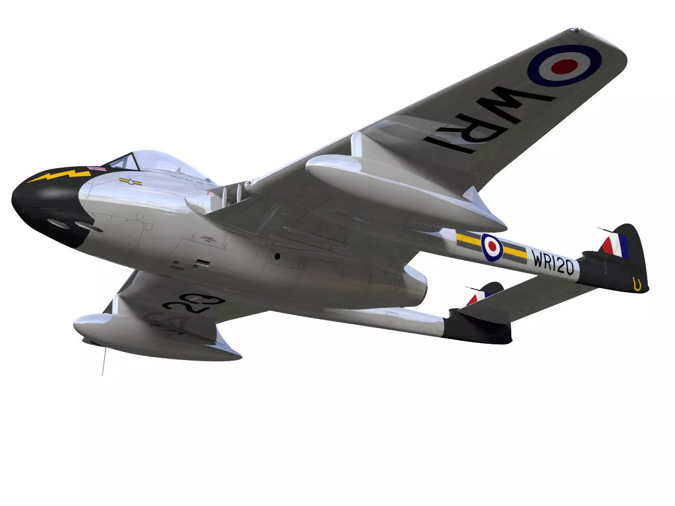 de Havilland DH100 Vampire FB Mk5 3D model_3