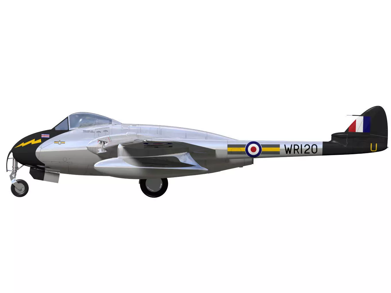 de Havilland DH100 Vampire FB Mk5 3D model_9
