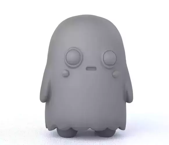 Cute Chibi-Style Ghost