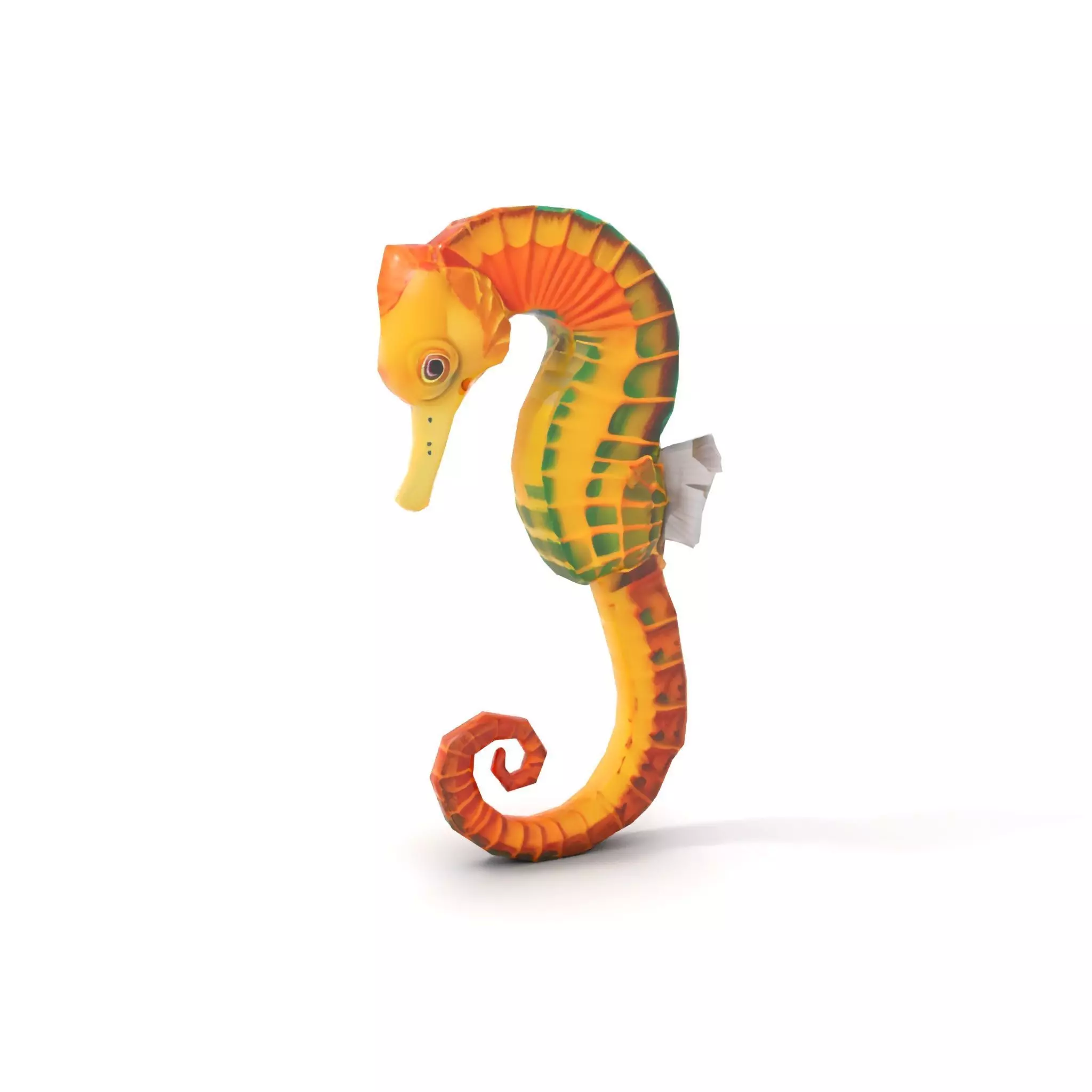 Vibrant Seahorse model pack Low-poly 3D model_7