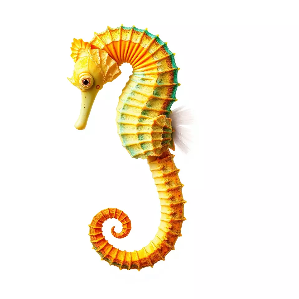 Vibrant Seahorse model pack Low-poly 3D model_2