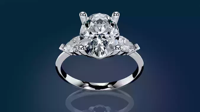 Solitaire wedding ring