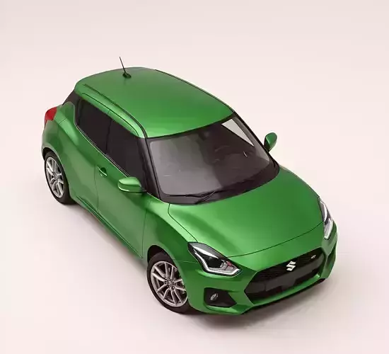 Suzuki Swift Sport Low-poly 3D model 6