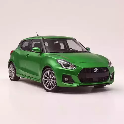 Suzuki Swift Sport Low-poly 3D model 7