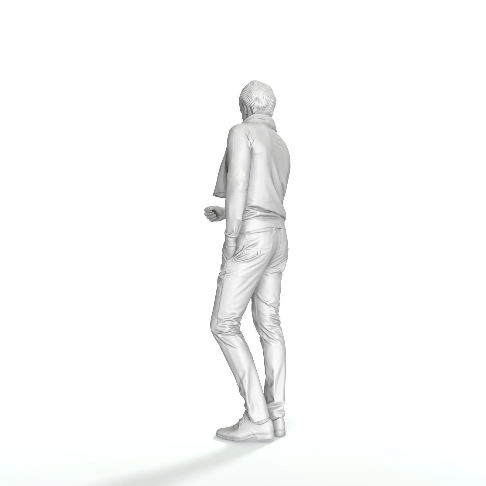 Classy Dressed Smiling Standing Man - CMan0323-HD2-O02P01-S Low-poly 3D model_13