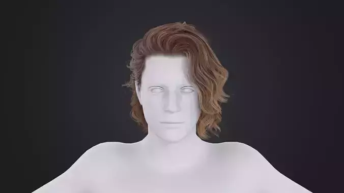 Realistic Male Hair