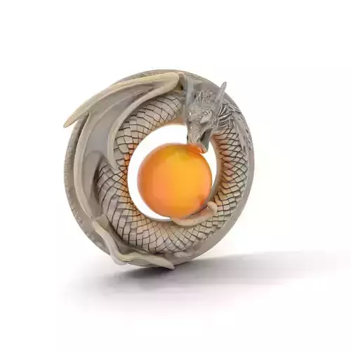 Dragon Orb Sculpture model pack
