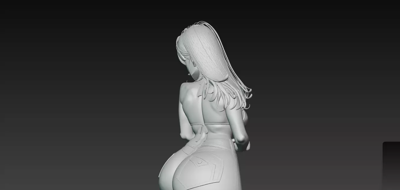 Stylish Blue Look 3D print model_8