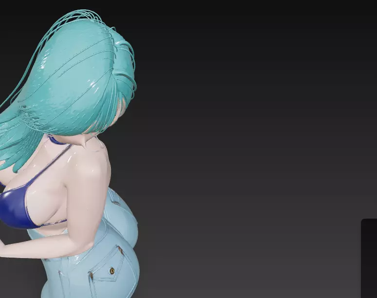 Stylish Blue Look 3D print model_2