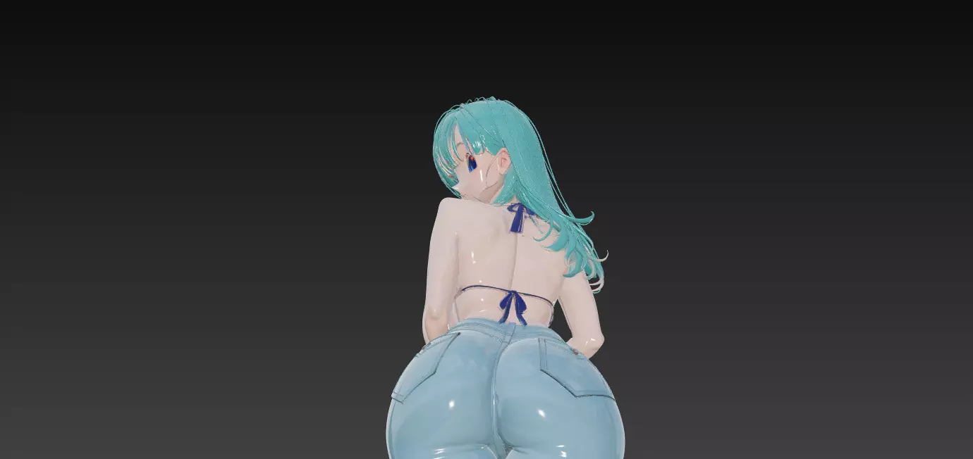 Stylish Blue Look 3D print model_3