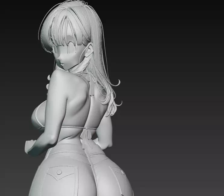 Stylish Blue Look 3D print model_5