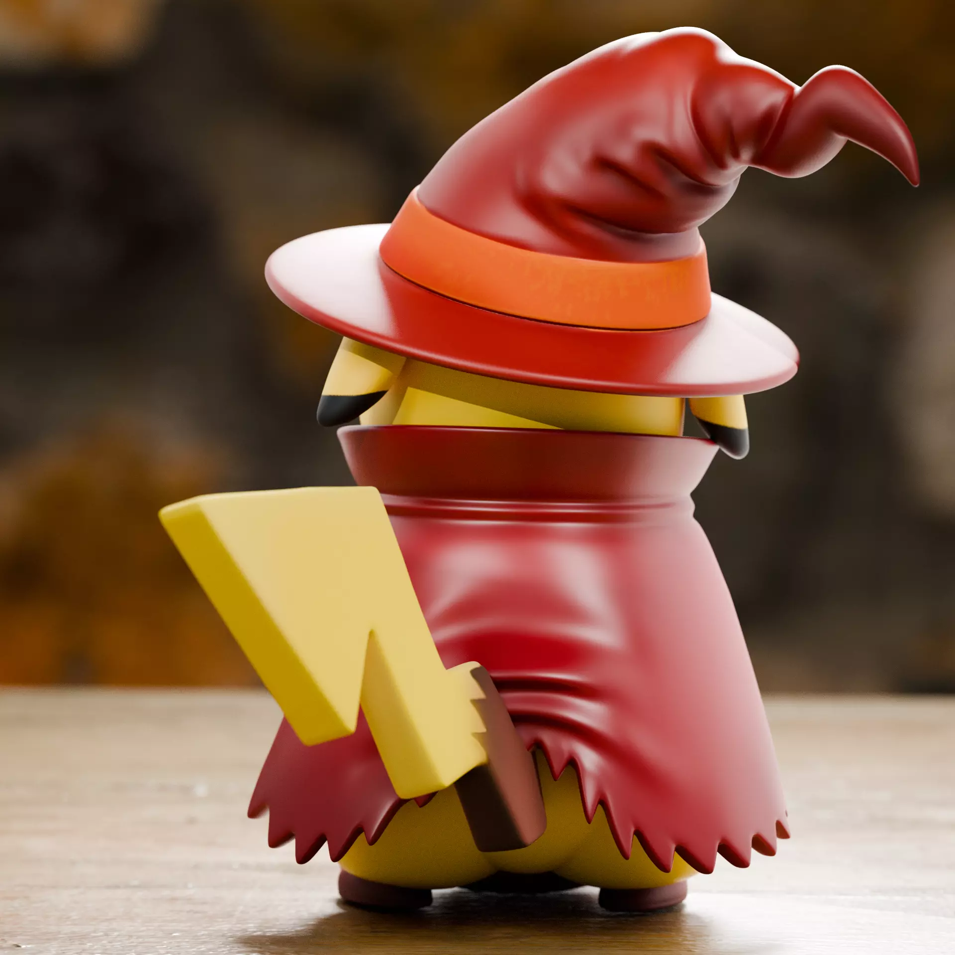 Pikachu Halloween 3D print model_3