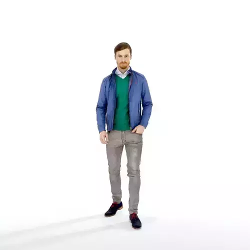 Walking Casual Dressed Man - CMan0324-HD2-O02P01-S