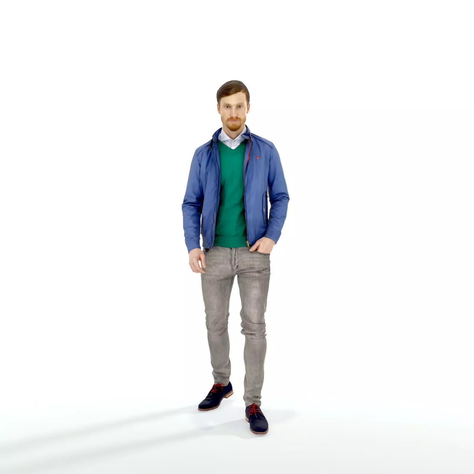 Walking Casual Dressed Man - CMan0324-HD2-O02P01-S Low-poly 3D model