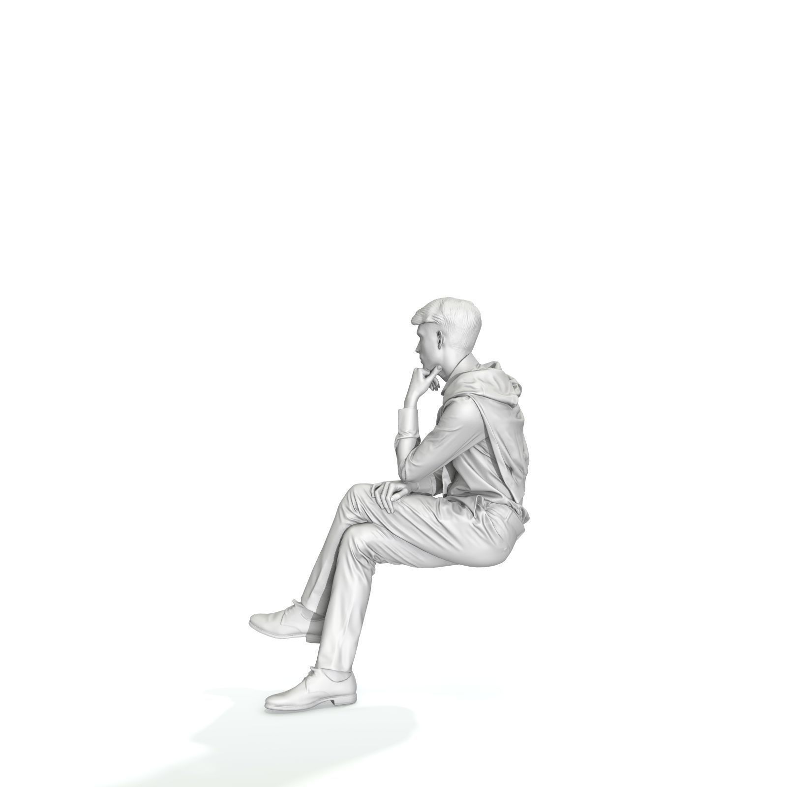 Classy Sitting Man CMan0325-HD2-O01P01-S - 3D Human Low-poly 3D model_13
