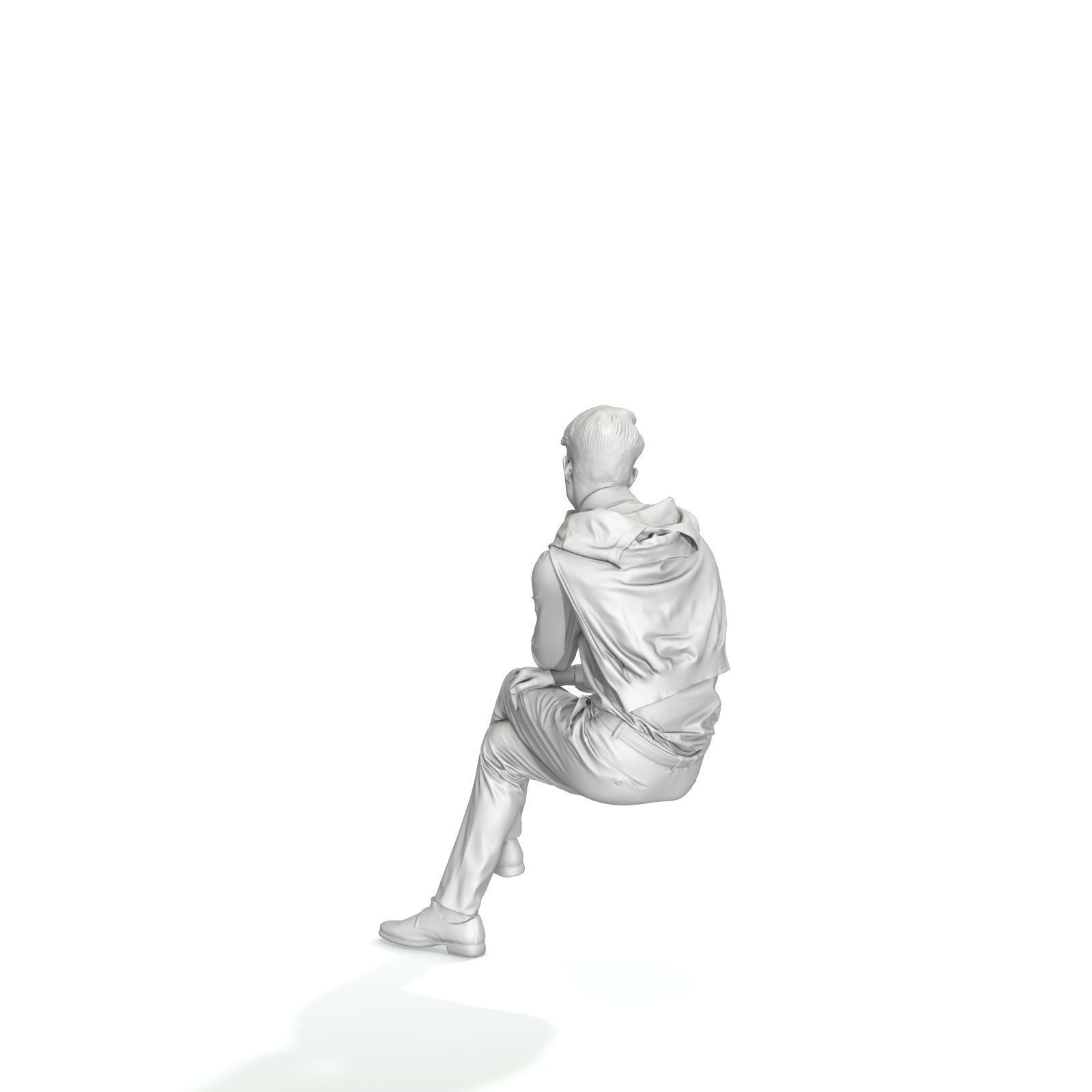 Classy Sitting Man CMan0325-HD2-O01P01-S - 3D Human Low-poly 3D model_12