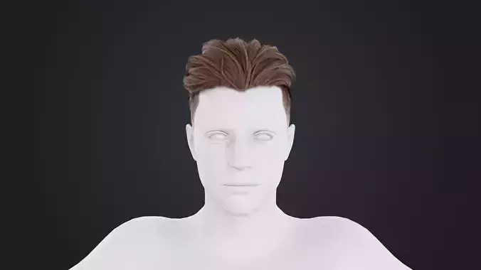 Realistic Male Hair