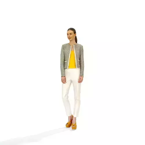 Modern Dressed Standing Woman - CWom0326-HD2-O01P01-S