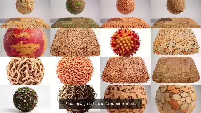 Pulsating Organic Spheres Collection Texture