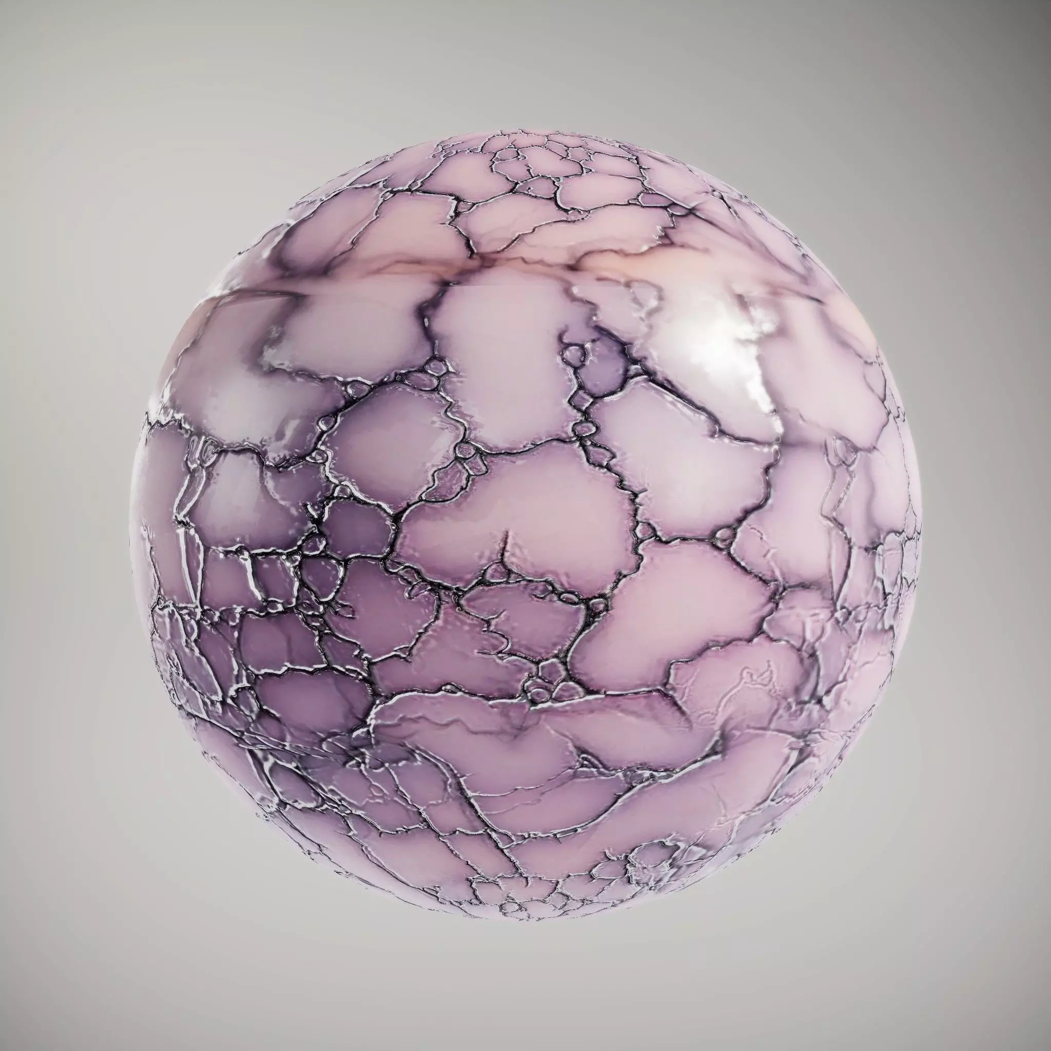 Marble Pink Veined HQ PBR Textures Set Texture_0