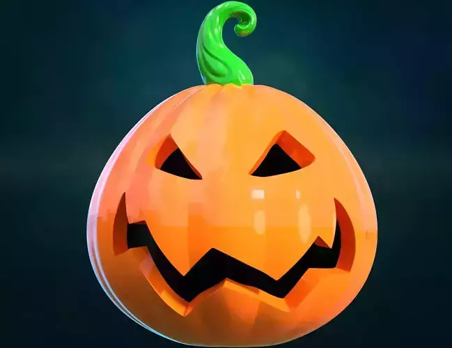 Pumpkin head and pendant 3D print model