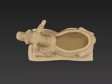 Sacred Serenity Cow Pen Holder Design 3D print model_16