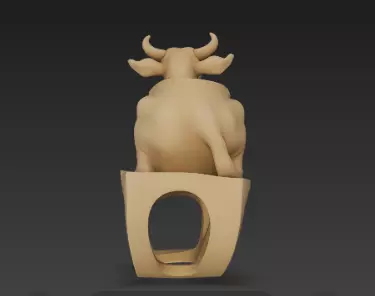 Sacred Serenity Cow Pen Holder Design 3D print model_11