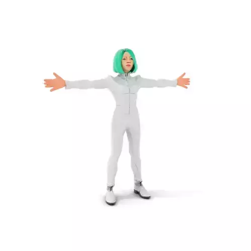 Emerald Cyber Suit model pack Low-poly 3D model