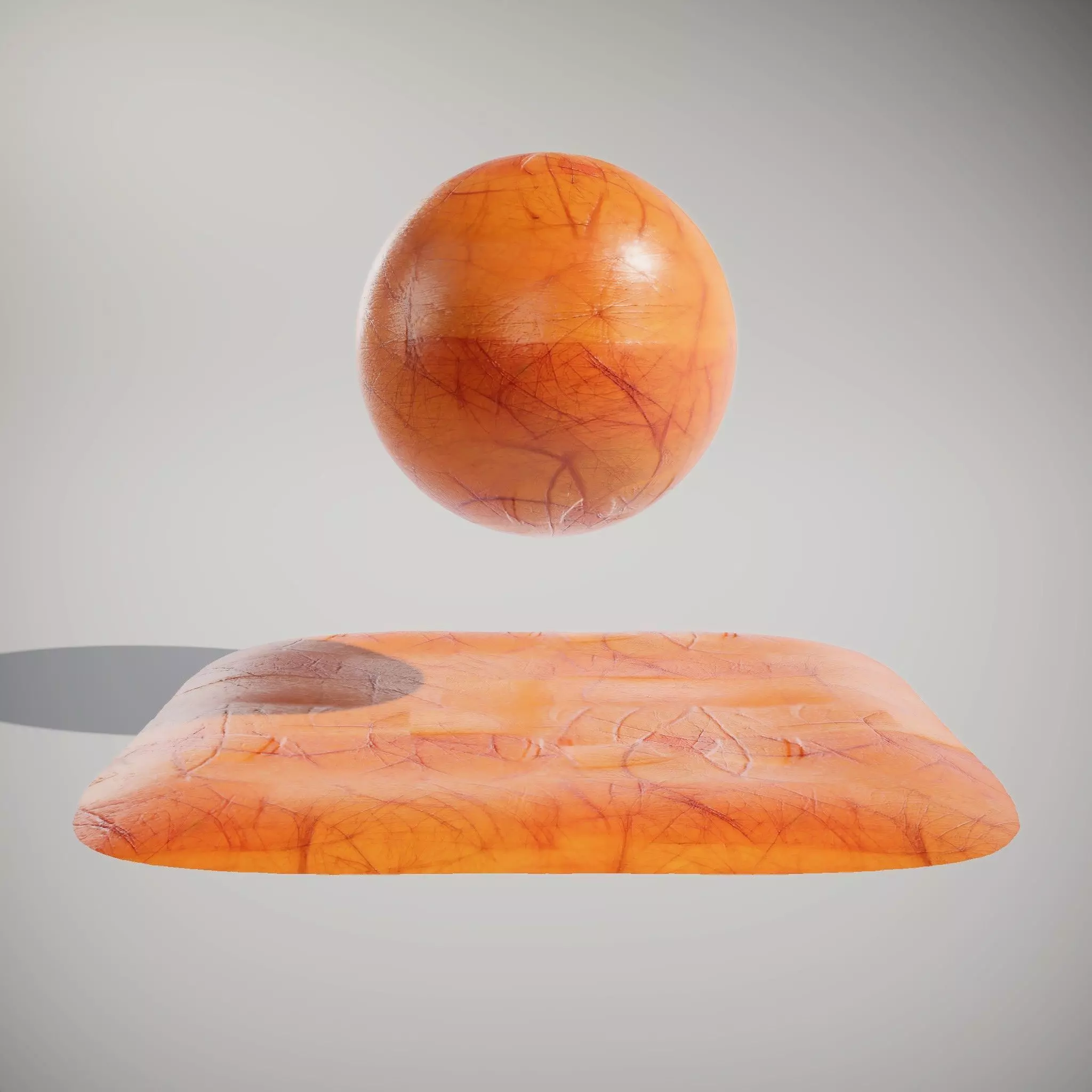 HQ PBR Textures Set Basketball Leather Glossy Texture_2