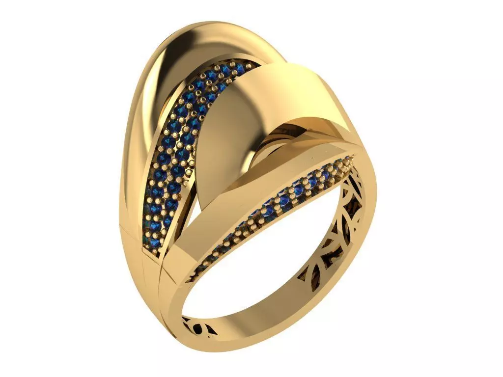 Ready Women Ring STL 3D Models 3D print model_0