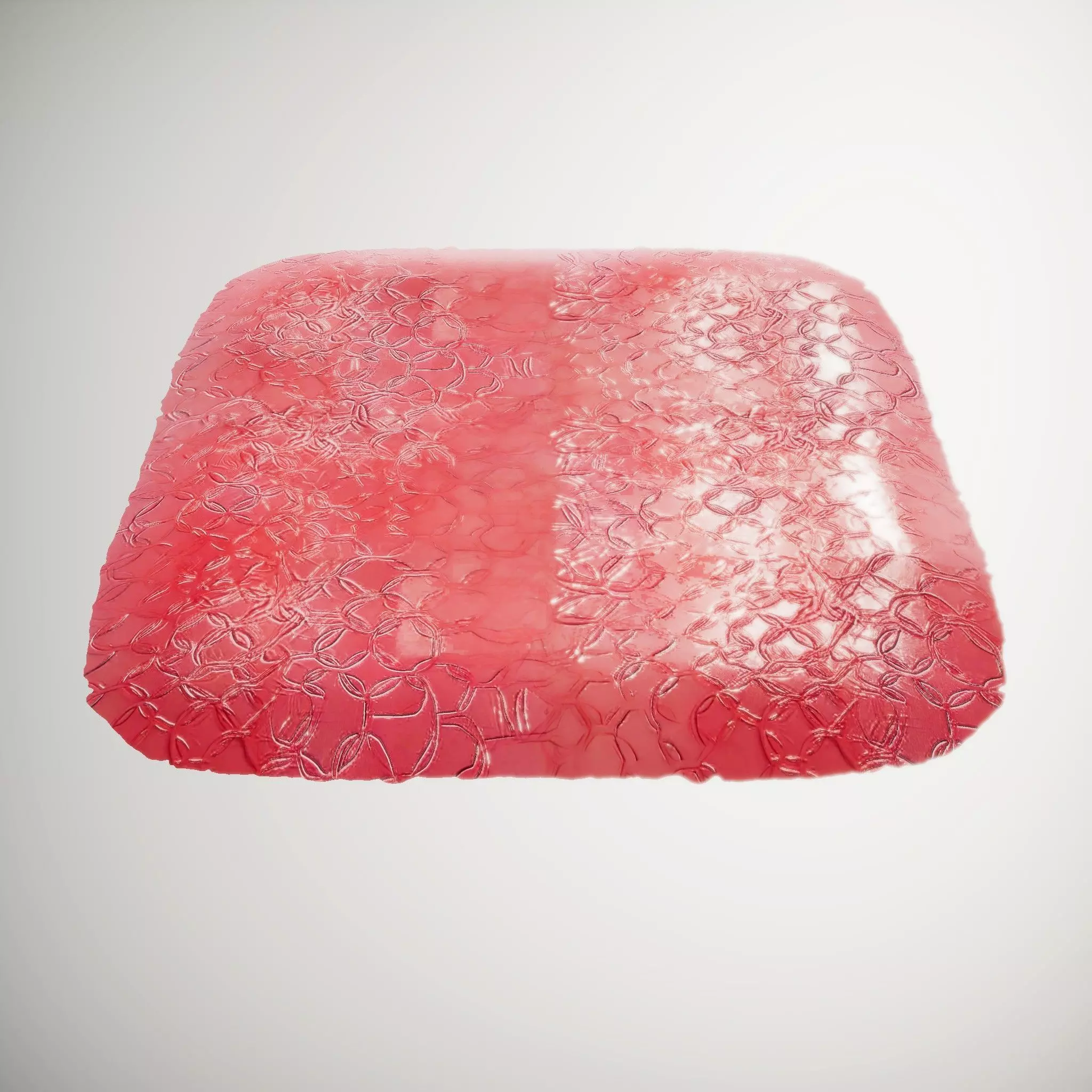 Embossed Leather Red HQ PBR Textures Set Texture_2