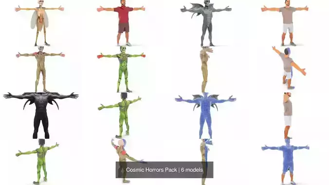 Cosmic Horrors Pack 3D Model Collection
