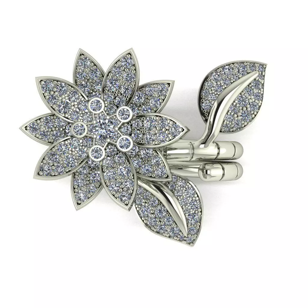 flower ring Free 3D print model_2