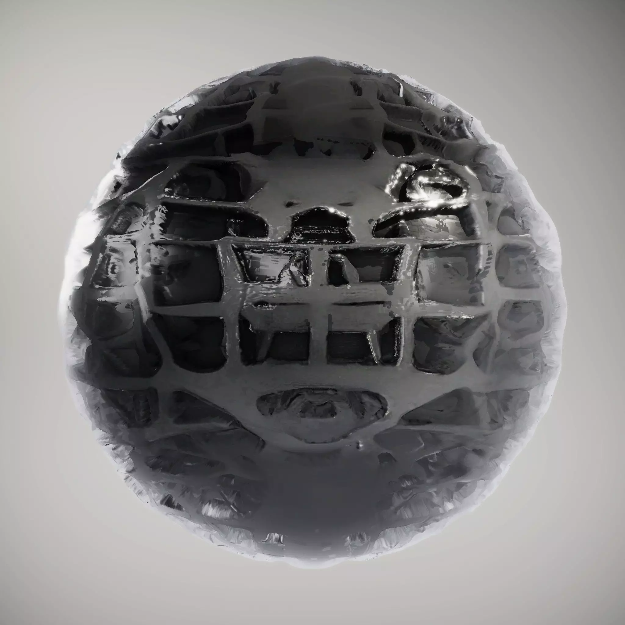 HQ PBR Textures Set Black Geometric Pattern Glossy Texture_0