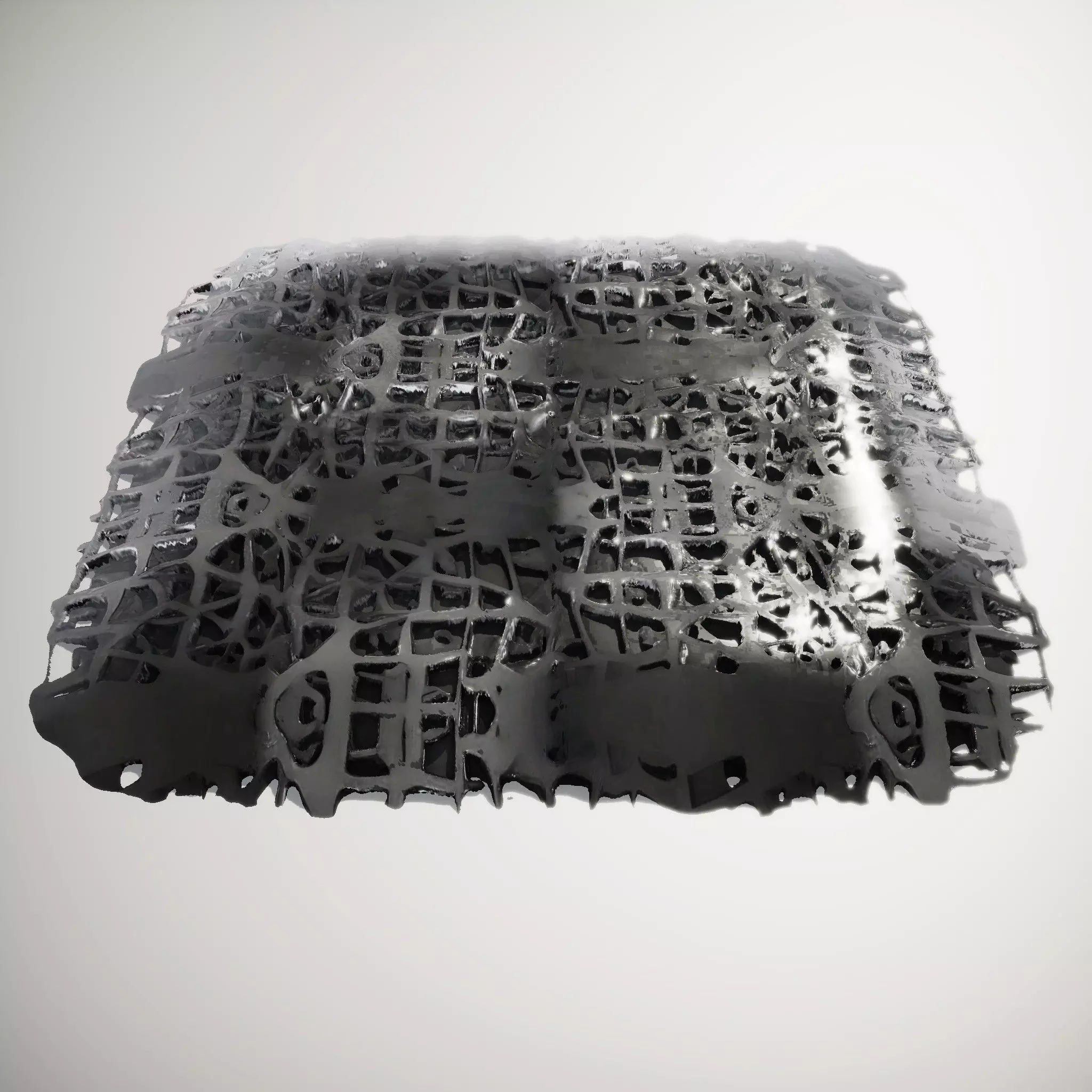 HQ PBR Textures Set Black Geometric Pattern Glossy Texture_2