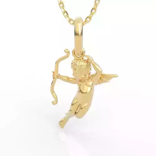 Stunning Cupid Pendant Necklace
