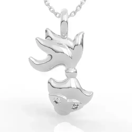 Adorable Goldfish Pendant Necklace 3D print model