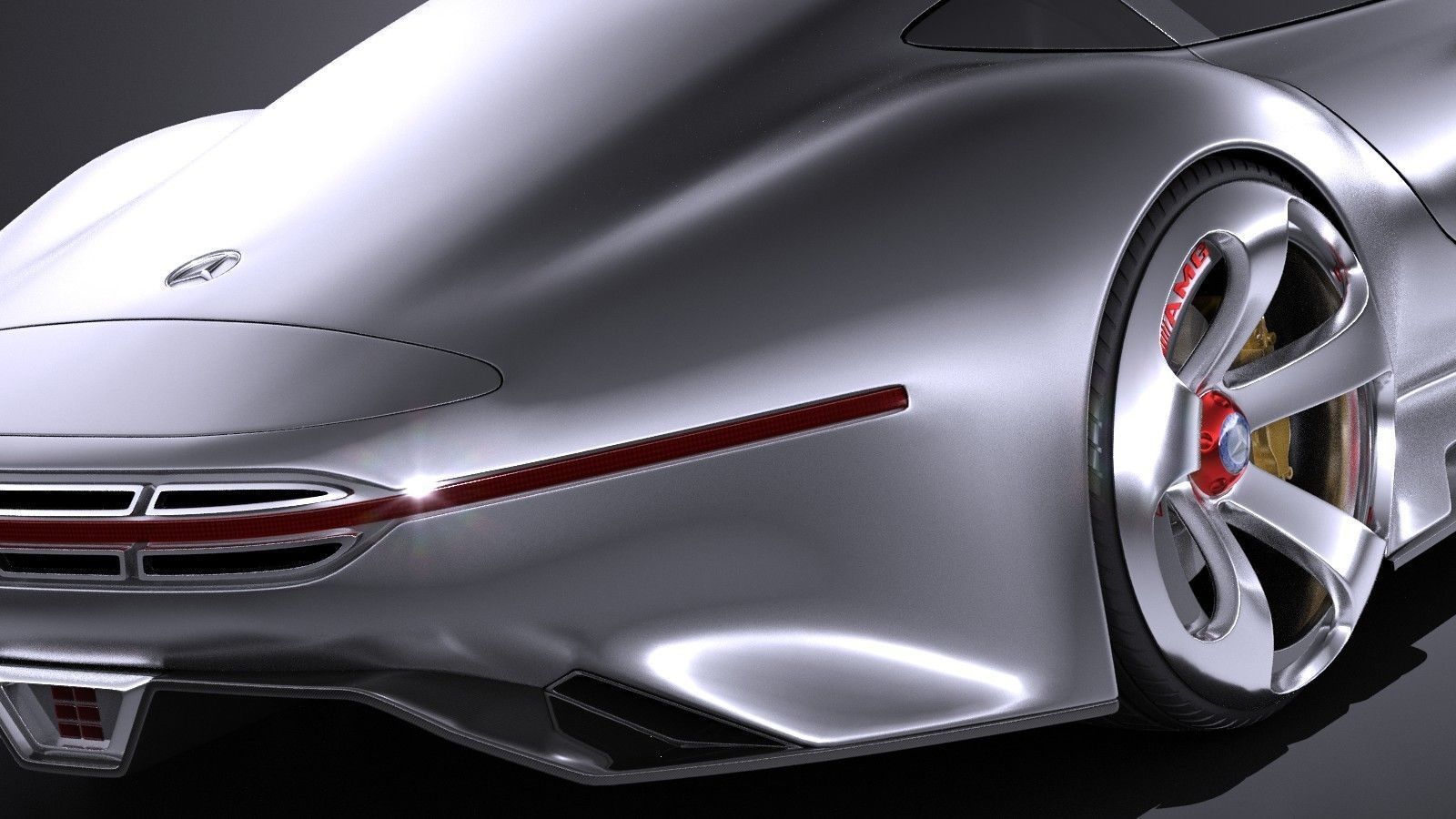 Mercedes Vision Gran Turismo Concept 3D model_5