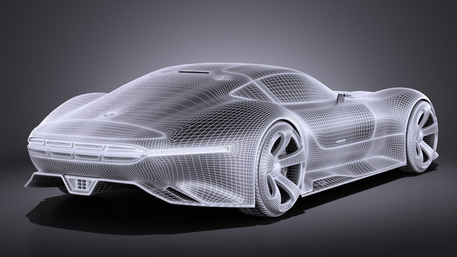 Mercedes Vision Gran Turismo Concept 3D model_14