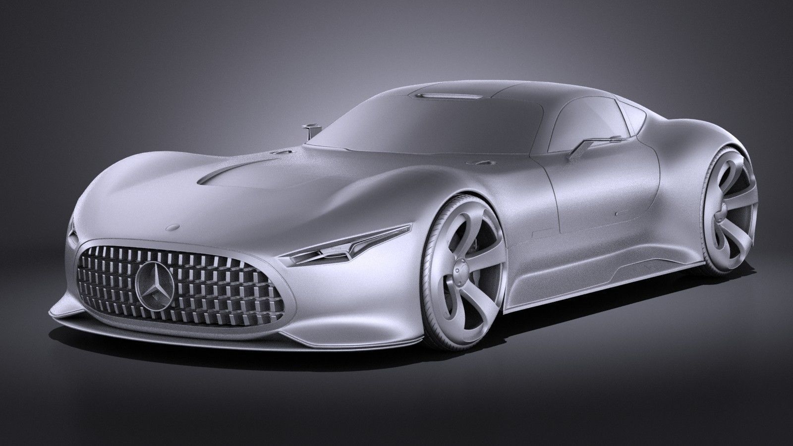 Mercedes Vision Gran Turismo Concept 3D model_8