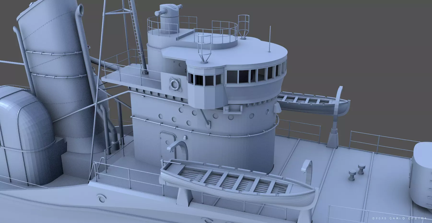 IJN FUBUKI - Personal license - 1-100 scale 3D print model_6