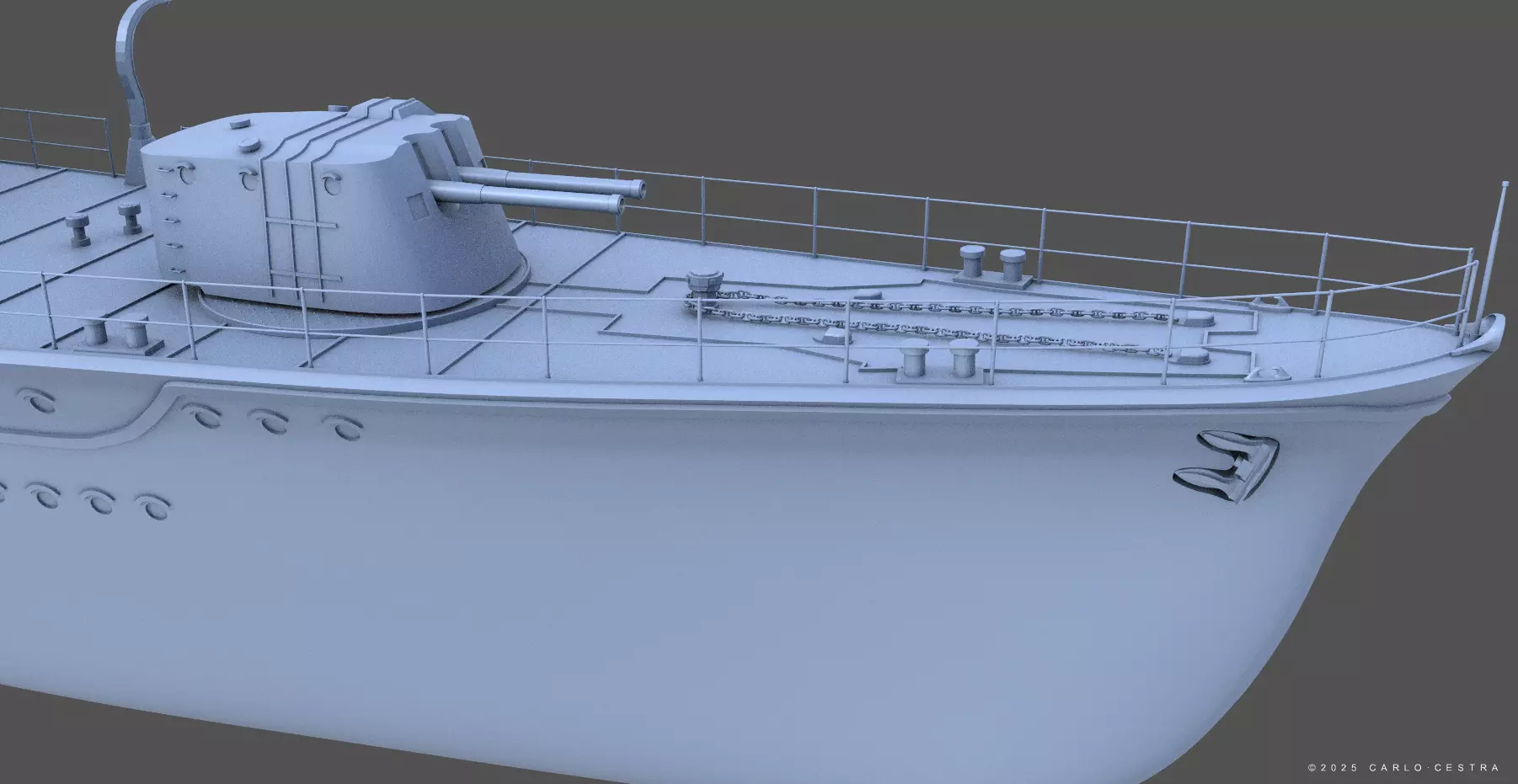 IJN FUBUKI - Personal license - 1-100 scale 3D print model_5