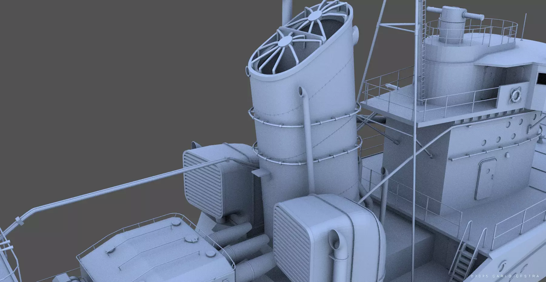 IJN FUBUKI - Personal license - 1-100 scale 3D print model_7