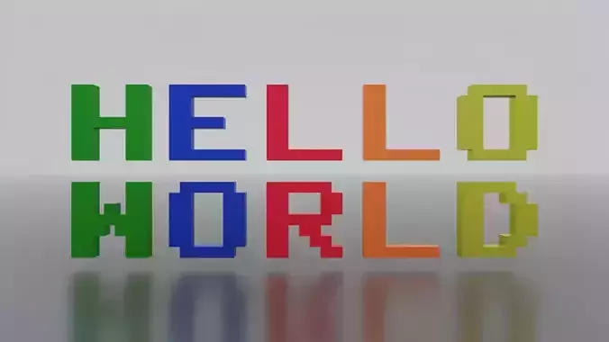 Pixel Font - 8bit styled letters