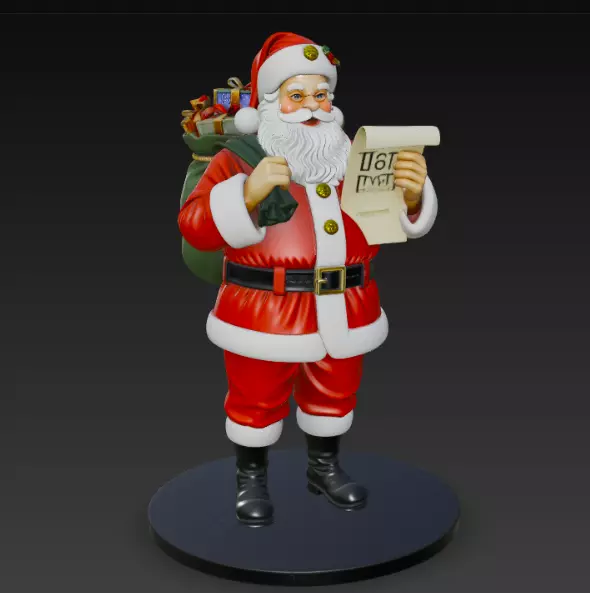 santa claus 3d model for 3d print 3D print model_4