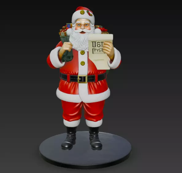 santa claus 3d model for 3d print 3D print model_1