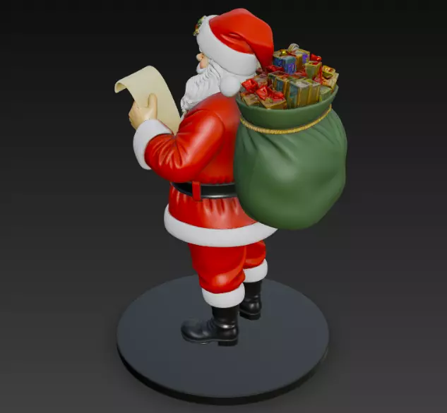 santa claus 3d model for 3d print 3D print model_3