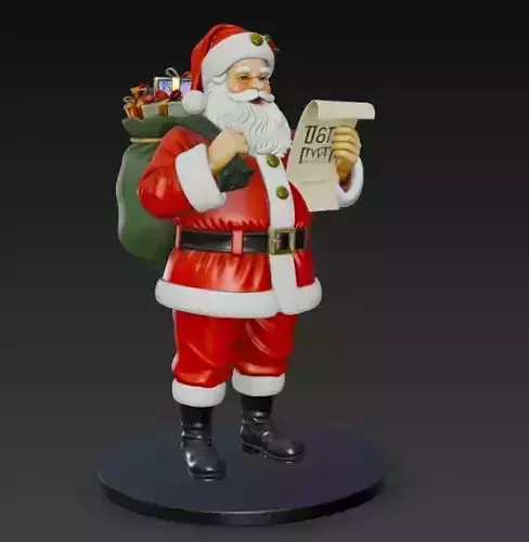 santa claus 3d model for 3d print 3D print model