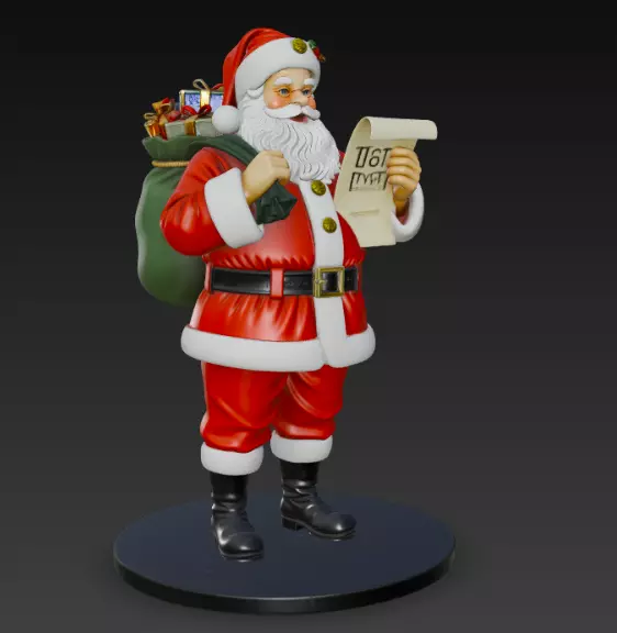 santa claus 3d model for 3d print 3D print model_0